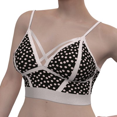 Round stitch single-layered seamed cup full coverage bra