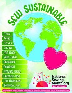 2023 National Sewing Month - Sew Sustainable